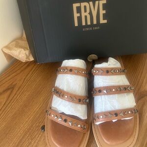 Frye studded slide